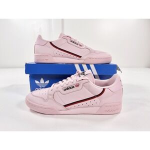 Adidas‎ Continental 80 Clear Pink Leather Retro Sneakers Mens Size 9 B41679 NIB